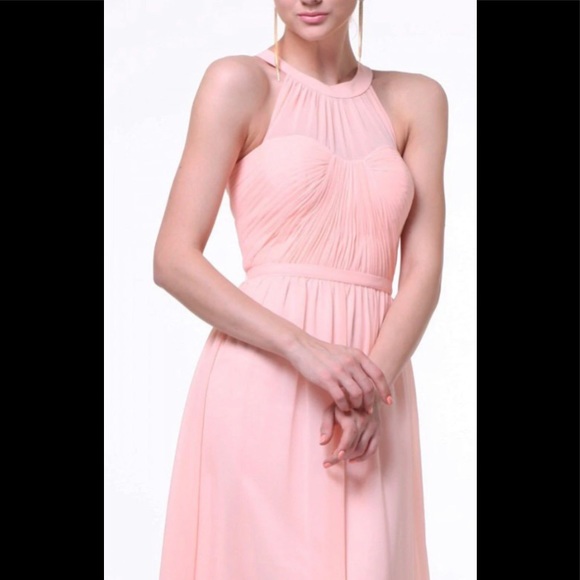 “Cinderella Divine”Peach Chiffon Gown - Picture 1 of 8